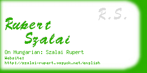 rupert szalai business card